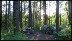 seuls dans le camping