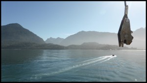 arrivée à Chaiten. Le temps est pas dégueu