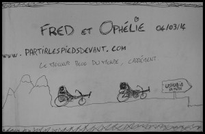 dessin réalisé dans la cahute