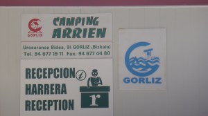 le camping de Gorliz. Beaucoup d'Allemands